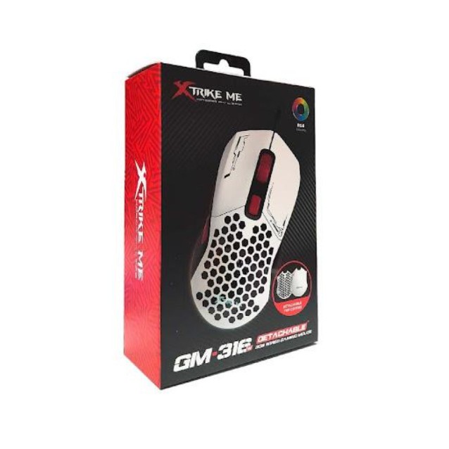 XTRIKE ME GM-316W ΕΝΣΥΡΜΑΤΟ ΠΟΝΤΙΚΙ, 7200DPI, ΛΕΥΚΟ
