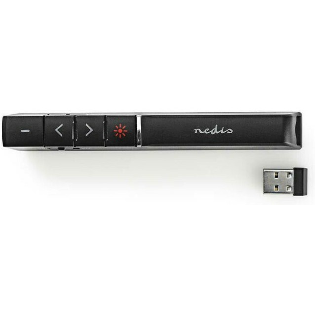 NEDIS WLPSRL100BK Laser Presenter Wireless USB Mini Dongle Black