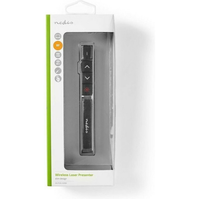 NEDIS WLPSRL100BK Laser Presenter Wireless USB Mini Dongle Black