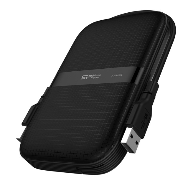 SILICON POWER εξωτερικός HDD Armor A60, 1TB, USB 3.2, μαύρος