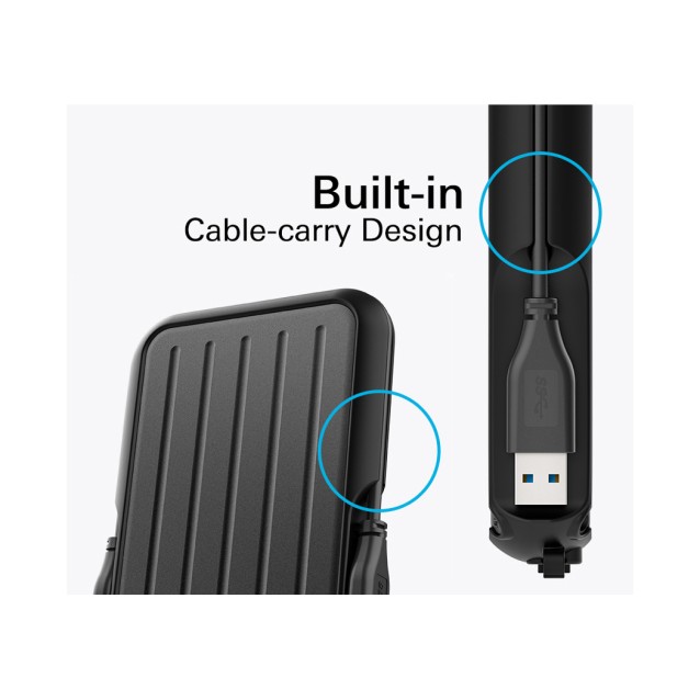 SILICON POWER εξωτερικός HDD Armor A66, 4TB, USB 3.2, μπλε