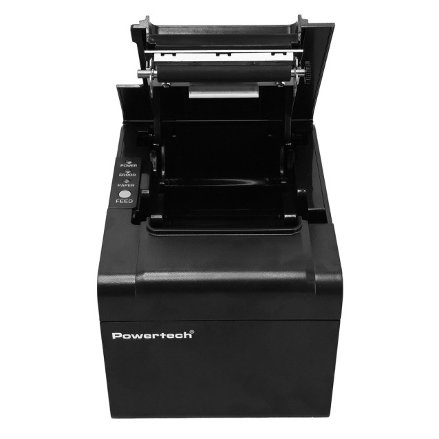 POWERTECH θερμικός εκτυπωτής αποδείξεων PT-1506, USB/Ethernet/Serial, auto cutter, μαύρος