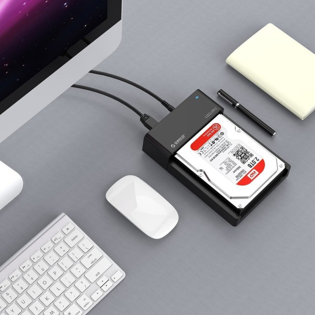 ORICO docking station για 2.5" ή 3.5" SATA HDD/SSD 6518US3-V2, 5Gbps, μαύρο