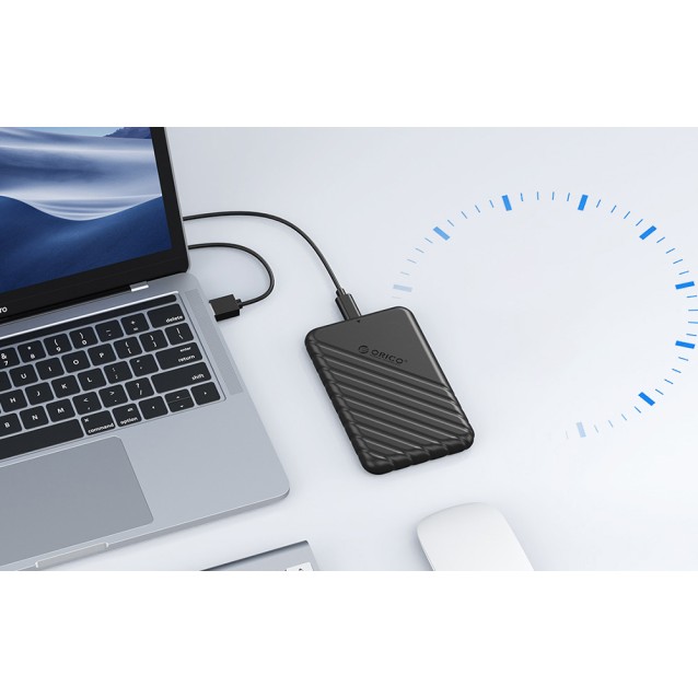 ORICO θήκη για 2.5" SATA HDD/SSD 25PW1C-C3, 5Gbps, μαύρη