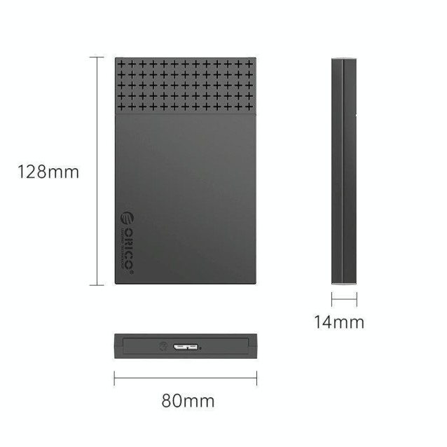 ORICO θήκη για 2.5" SATA HDD/SSD 2526U3-V1, 5Gbps, μαύρη