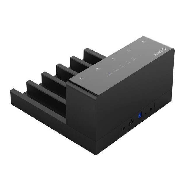 ORICO docking station για 2.5" ή 3.5" SATA HDD/SSD 6558US3-C, 5 θέσεων, 5Gbps, clone function, μαύρο