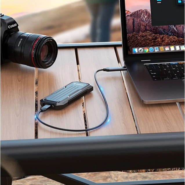 ORICO θήκη για M.2 NVME/NGFF SSD OXS2C3-G2, 10Gbps, γκρι