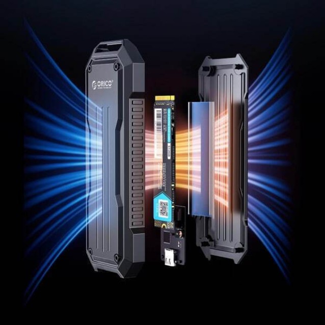 ORICO θήκη για M.2 NVME/NGFF SSD OXS2C3-G2, 10Gbps, γκρι