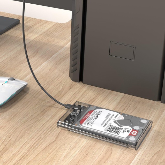 ORICO θήκη για 2.5" SATA HDD/SSD 2139C3, 5Gbps, διάφανη