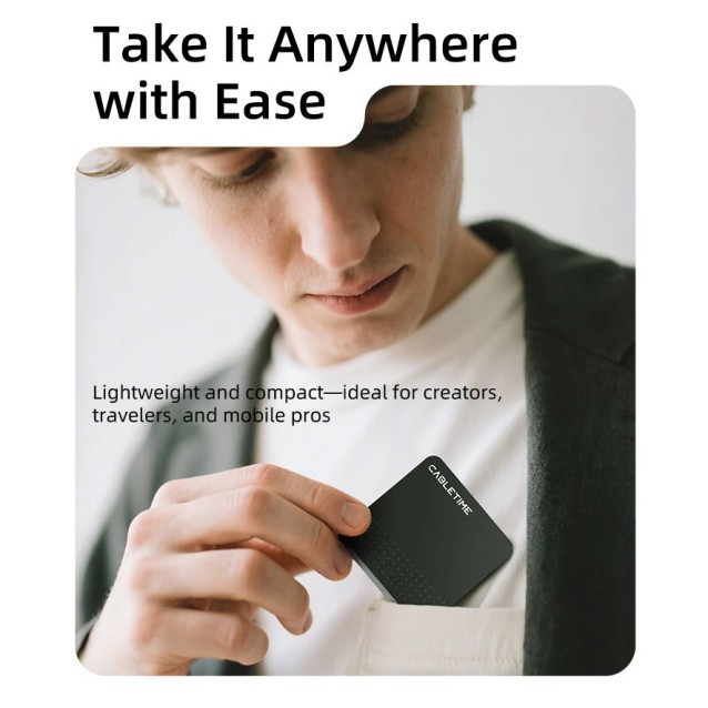 CABLETIME θήκη για M.2 NVME SSD CT-SSD04-AG, μαγνητική, 10Gbps, γκρι