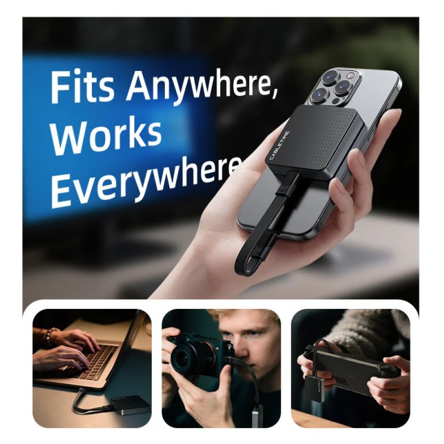 CABLETIME θήκη για M.2 NVME SSD CT-SSD04-AG, μαγνητική, 10Gbps, γκρι