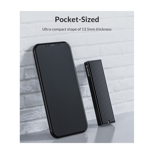 ORICO θήκη για Μ.2 B key SSD M2PF-C3, USB 3.1, 5Gbps, έως 2TB, μαύρο