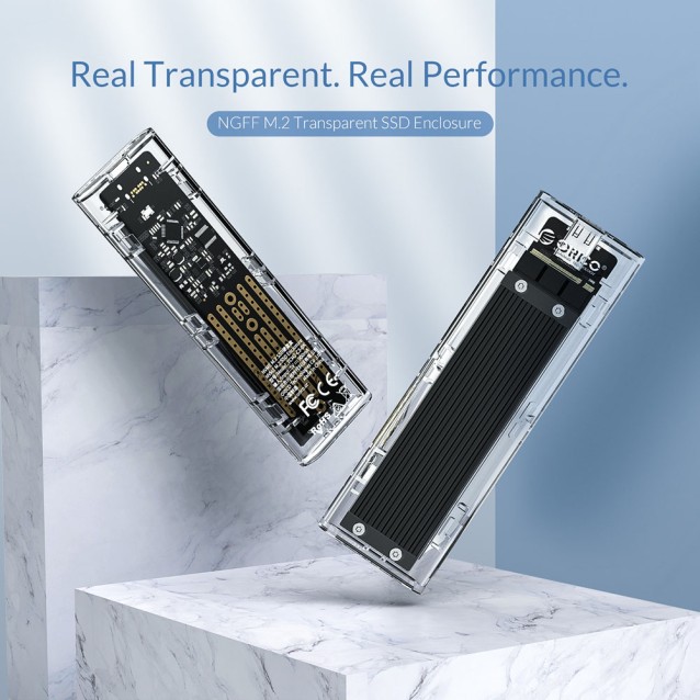 ORICO θήκη για Μ.2 B key SSD TCM2F-C3, USB3.1, 5Gbps, έως 2TB, μαύρο