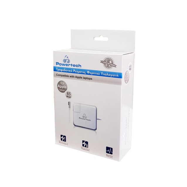 POWERTECH τροφοδοτικό laptop PT-137 για Apple, 90W, 18.5V - 4.6A