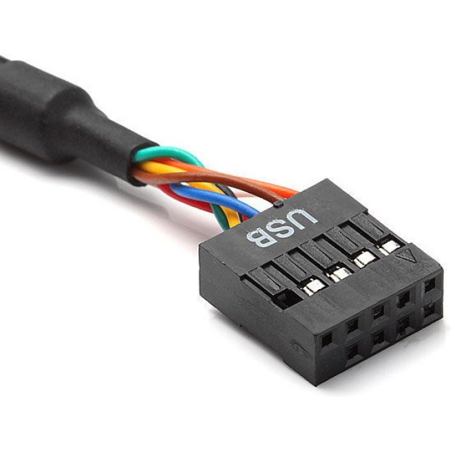 POWERTECH καλώδιο USB 2.0 9pin σε USB 3.0 20pin CAB-U046, 0.20m