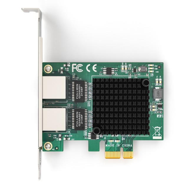 EDUP κάρτα επέκτασης δικτύου PCIe σε 2x RJ45 EP-9613, 1000Mbps