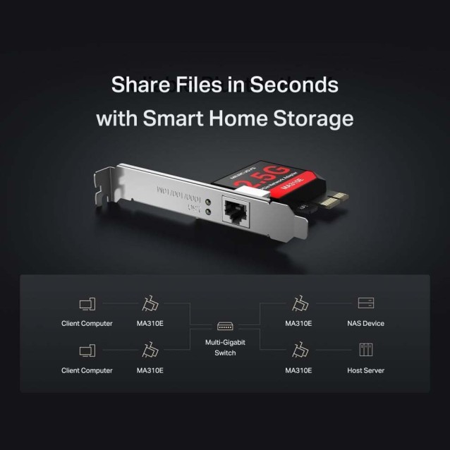 MERCUSYS MA310E 2.5 Gigabit PCle network adapter