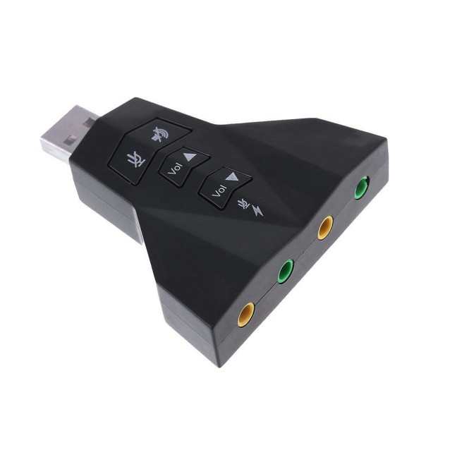 POWERTECH USB κάρτα ήχου 7.1CH, με έξοδο μικρόφωνου και ακουστικού