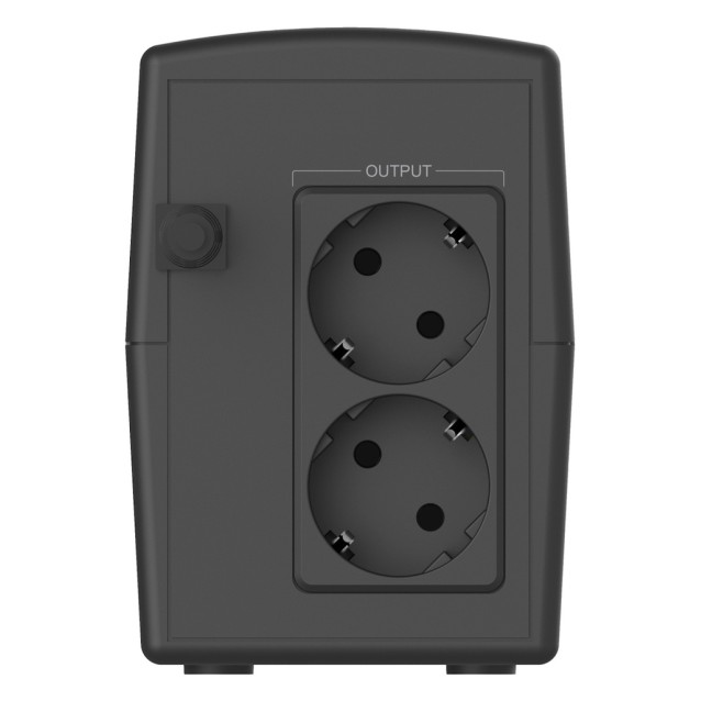 POWERTECH UPS Line Interactive PT-1296 με οθόνη, 1100VA, 660W, 2x Schuko