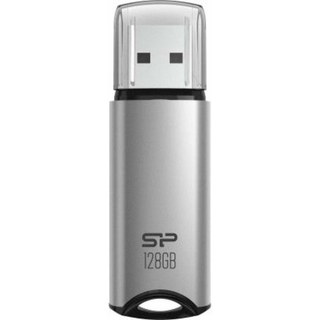 SILICON POWER USB Flash Drive Marvel M02, 128GB, USB 3.2, γκρι