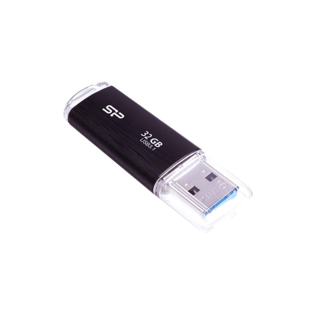 SILICON POWER USB Flash Drive Blaze B02, 32GB, USB 3.2 Gen 1, Black