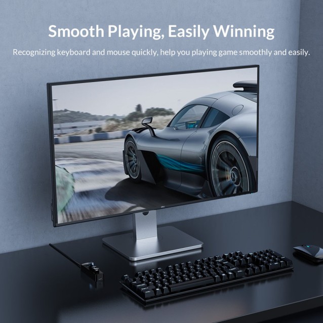 ORICO USB hub TWU32-4A, 4x θυρών, USB 3.0, 5Gbps, USB σύνδεση, μαύρο