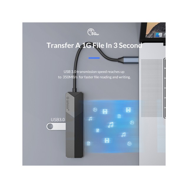 ORICO docking station MDK-5P, HDMI/2x USB/SD & TF, 4K, μαύρο