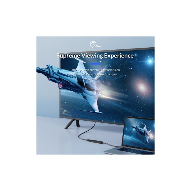 ORICO docking station MDK-5P, HDMI/2x USB/SD & TF, 4K, μαύρο