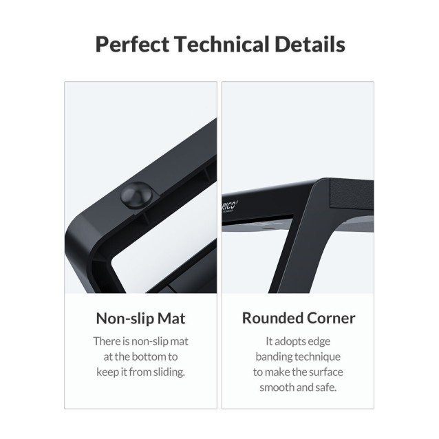 ORICO επιτραπέζια βάση οθόνης/laptop HSQ-M1, μαύρη