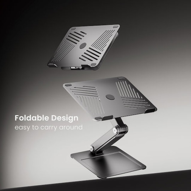 BRATECK μεταλλική βάση για laptop LPS09-02, 11~17", foldable, γκρι