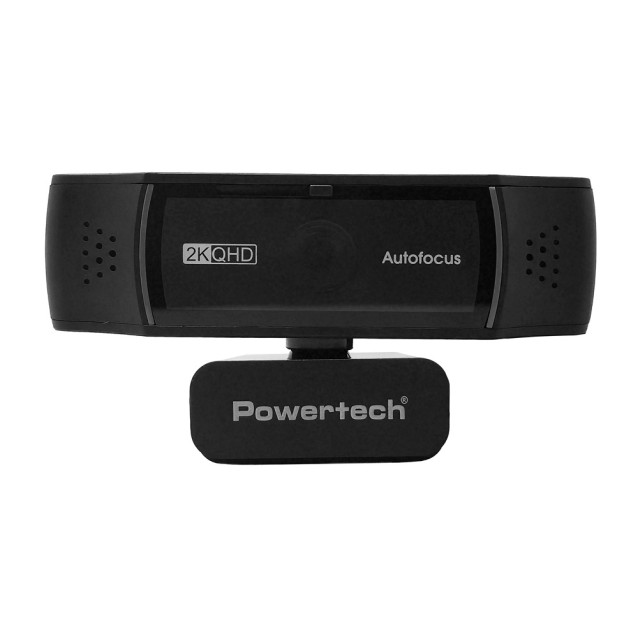 POWERTECH web camera PT-1428, 5MP, 2K QHD, αυτόματη εστίαση, 1.5m, μαύρη