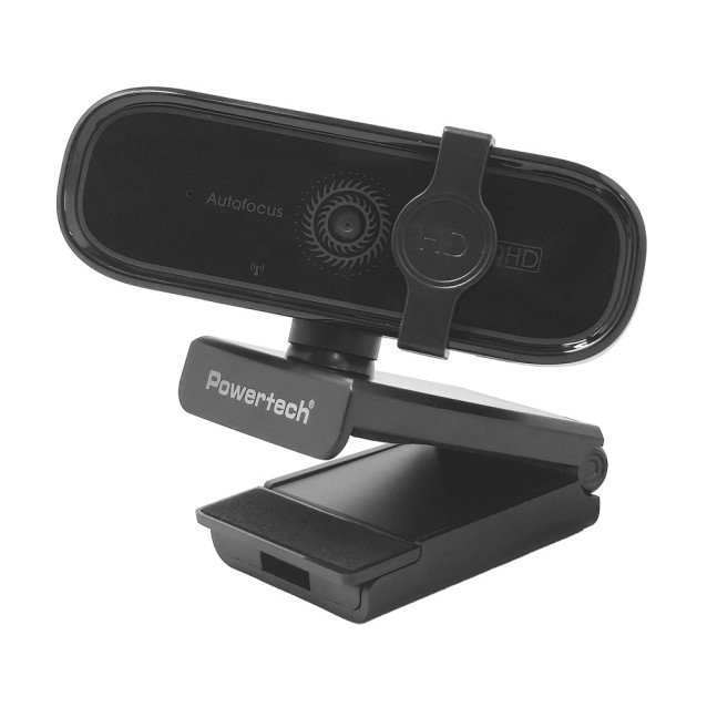 POWERTECH web camera PT-1427, 5MP, 2K QHD, αυτόματη εστίαση, 1.5m, μαύρη