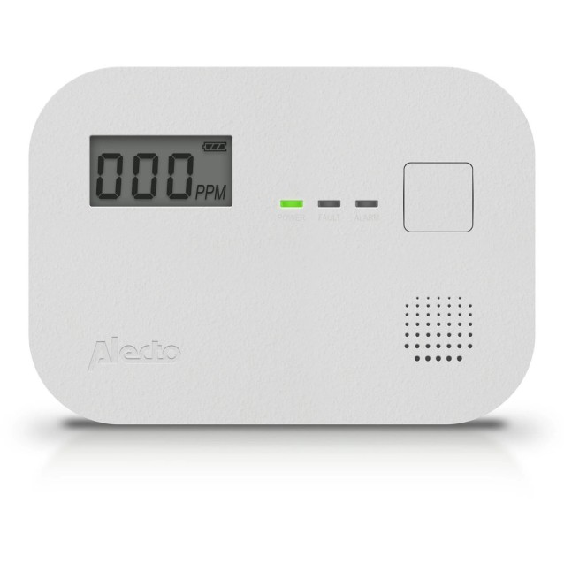 ALECTO COA3910 Ανιχνευτής μονοξειδίου του άνθρακα με ψηφιακή οθόνη, ηχητικό συναγερμό 85dB και διάρκεια αισθητήρα έως και 10 χρόνια.
