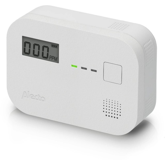ALECTO COA3910 Ανιχνευτής μονοξειδίου του άνθρακα με ψηφιακή οθόνη, ηχητικό συναγερμό 85dB και διάρκεια αισθητήρα έως και 10 χρόνια.