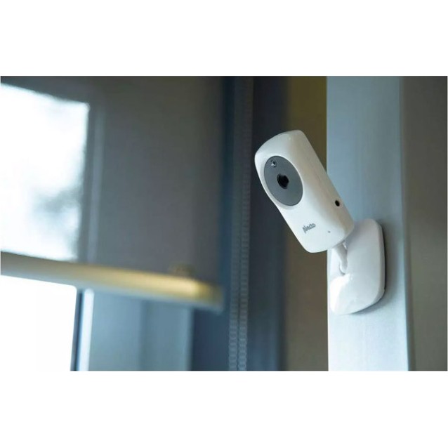 ALECTO DVM-64 Full Eco Ασύρματη ενδοεπικοινωνία (baby monitor), τεχνολογίας FHSS 2.4GHz με δυνατότητα αμφίδρομης επικοινωνίας, κάμερα και έγχρωμη οθόνη 2.4" σε λευκό χρώμα.