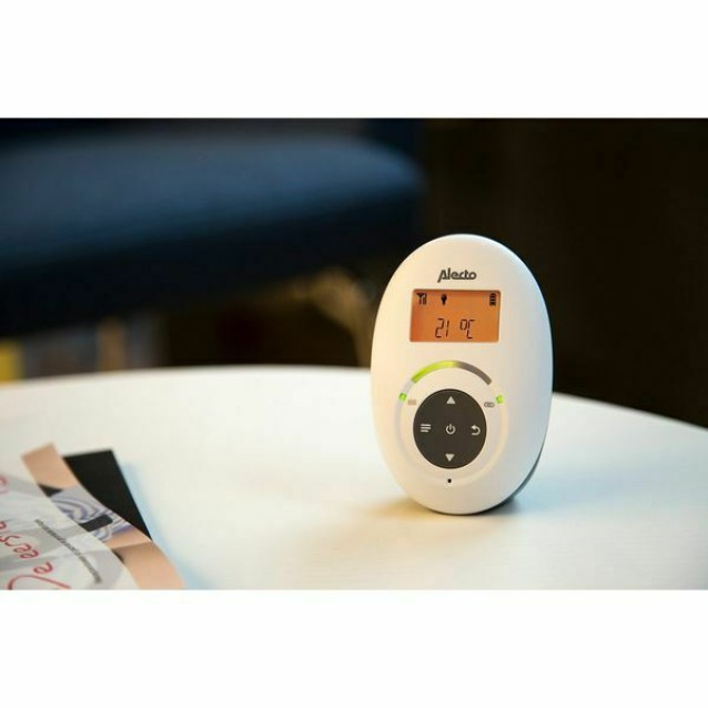 ALECTO DBX-125 Full Eco DEC Ασύρματη ενδοεπικοινωνία (baby monitor) με οθόνη, προεγκατεστημένα νανουρίσματα και δυνατότητα αμφίδρομης επικοινωνίας