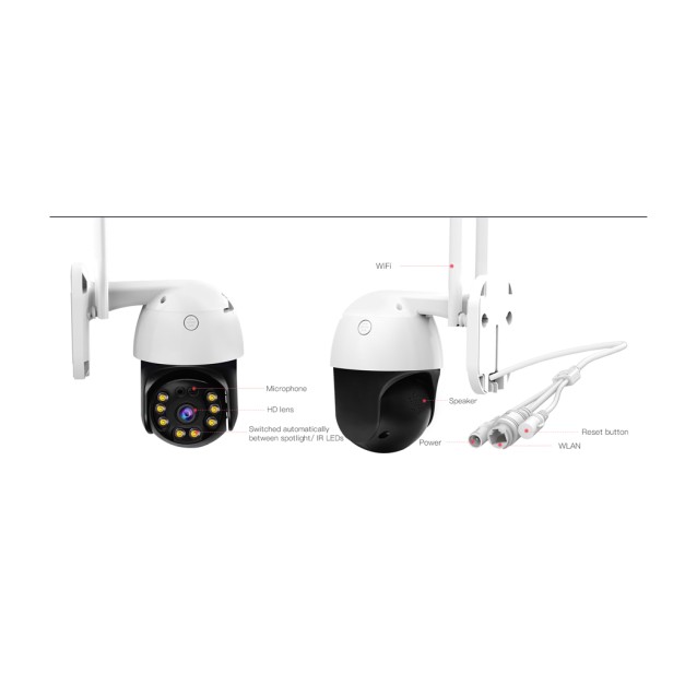 VSTARCAM smart IP κάμερα CS64, αδιάβροχη IP66, 3MP, WiFi, cloud/micro SD