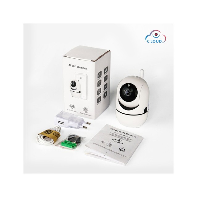 Smart κάμερα με λειτουργία ανίχνευσης κίνησης, 2MP, 1080p, WiFi, cloud