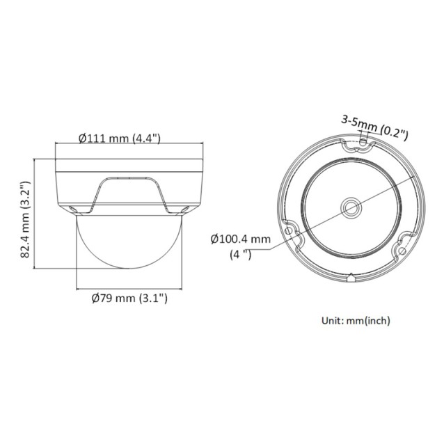 HIKVISION IP κάμερα HiWatch HWI-D121H, POE, 2.8mm, 2MP, IP67 & IK10