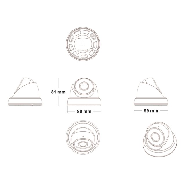 LONGSE υβριδική κάμερα LIRDLAHTC500FKE, 2.8mm, 1/2.5" CMOS 5MP, IR 20m