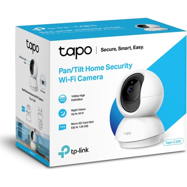 TP-LINK smart camera Tapo-C200 Full HD, Pan/Tilt, two-way audio, Ver. 1