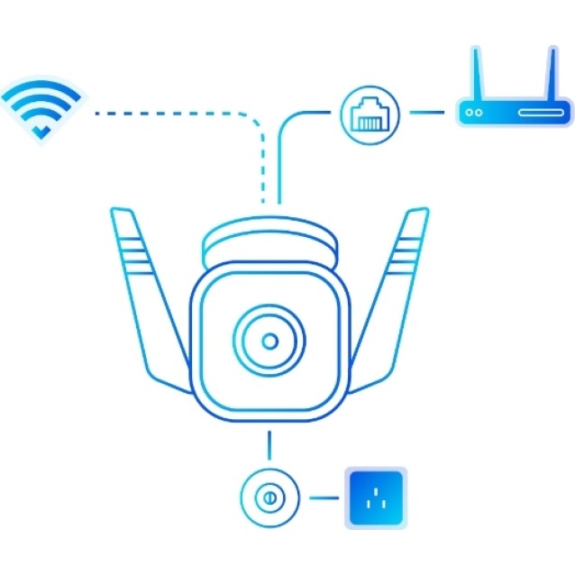 TP-LINK smart camera TAPO-C310, 3MP, ανίχνευση κίνησης, IP66, Ver. 1.0