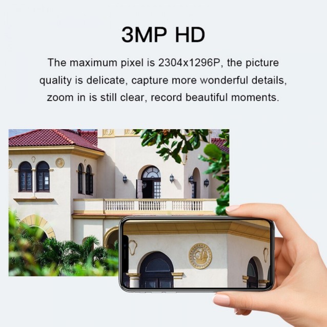 VSTARCAM smart IP κάμερα CS58, IP66, 3MP, WiFi, ανίχνευση καπνού