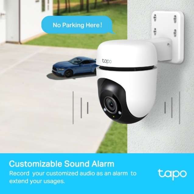 TP-LINK smart κάμερα Tapo C510W, 2K, PTZ, Wi-Fi, IP65, Ver. 1.0