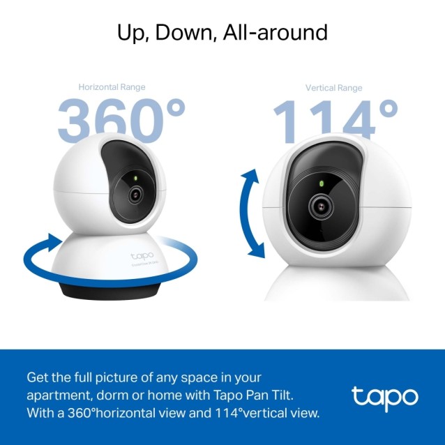 TP-Link Pan Tilt Home Security Wi-Fi Camera Tapo C220