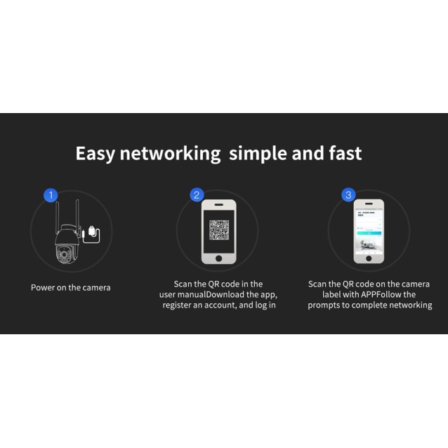 VSTARCAM smart κάμερα CS611Q-UV, 4MP, Wi-Fi, PTZ, SD