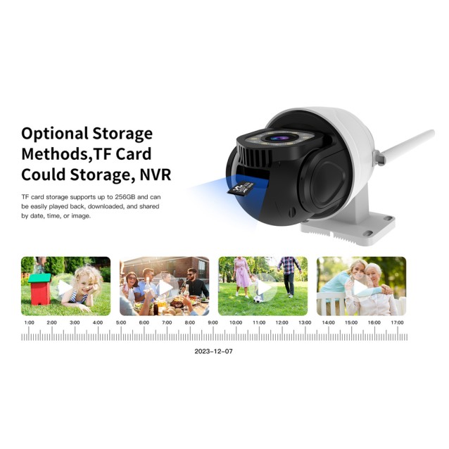 VSTARCAM smart κάμερα CS610Q, 4K/8MP, WiFi, PTZ, SD, IP66