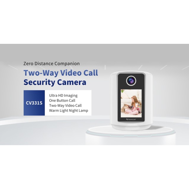 VSTARCAM smart κάμερα CV331S με οθόνη, 3MP, WiFi, 2000mAh, SD