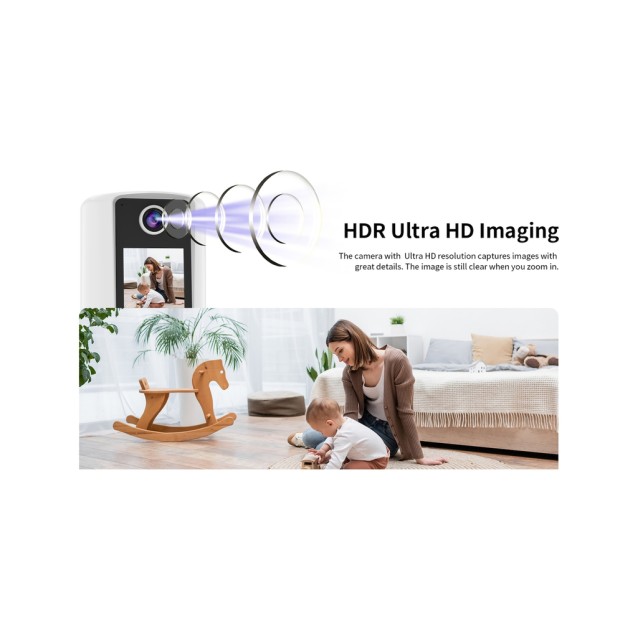 VSTARCAM smart κάμερα CV331S με οθόνη, 3MP, WiFi, 2000mAh, SD
