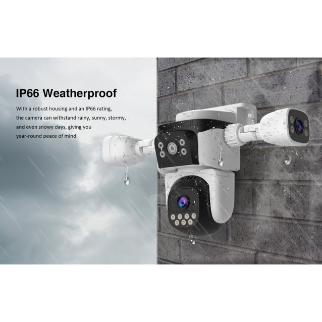 VSTARCAM smart κάμερα CS621SR, triple lens, 2MP, WiFi, SD, PTZ, IP66